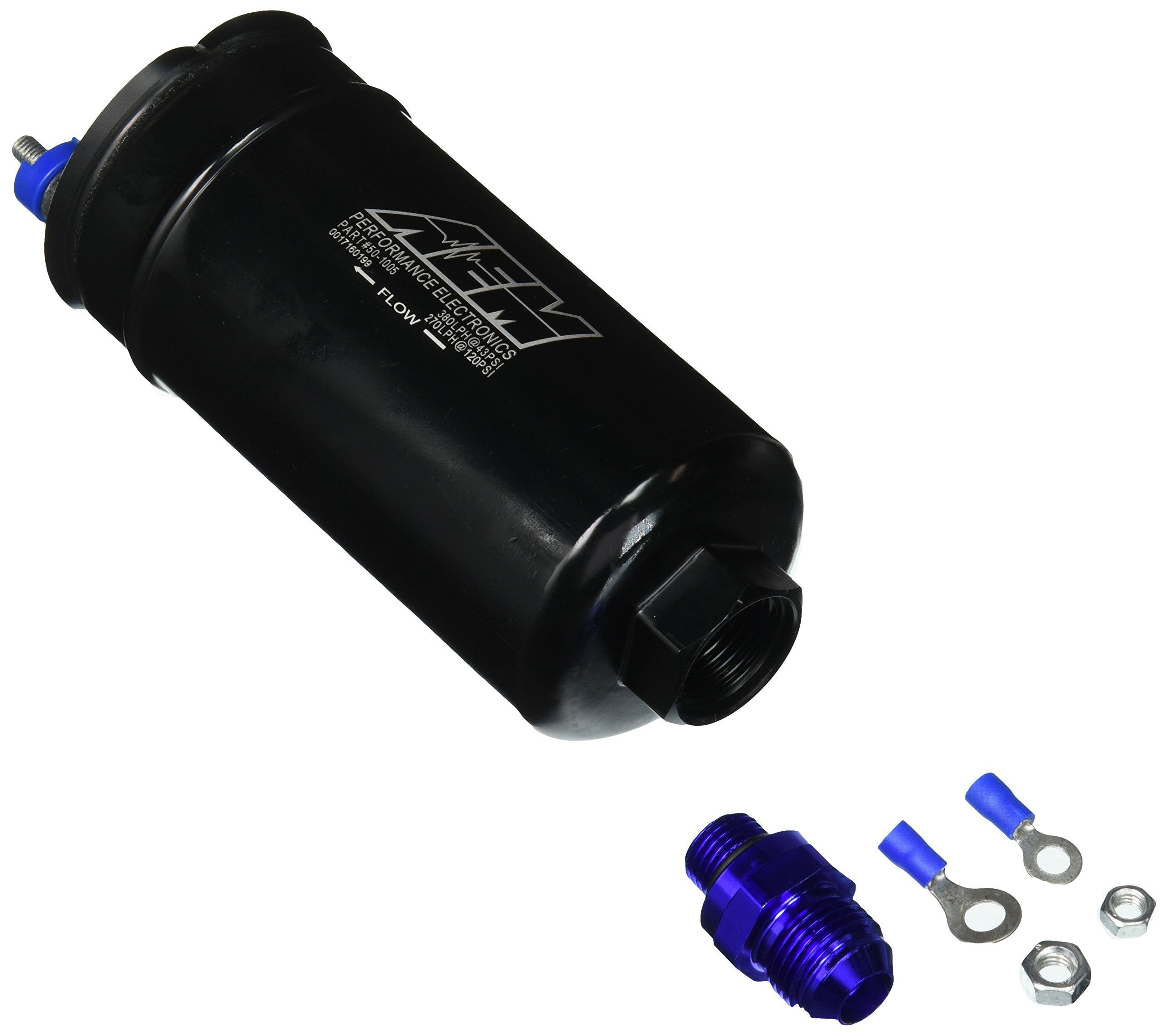Amazon | AEM 50-1005 インラインハイフロー燃料ポンプ (400lph Amazon | AEM 50-1005 インラインハイフロー燃料ポンプ (400lph